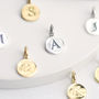 Sterling Silver Initial Letter Disc Charms, thumbnail 2 of 4