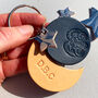 Personalised Aries Star Sign Leather Keyring, thumbnail 5 of 6
