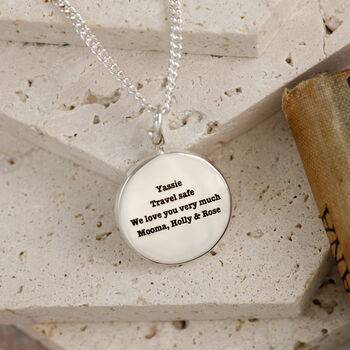 Globe St Christopher Personalised Travel Necklace, 8 of 12