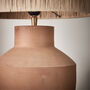 Buckland Terracotta Table Lamp With Raffia Shade, thumbnail 5 of 7