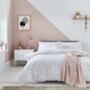 Scattered Stars Pink And White Organic Bed Linen, thumbnail 1 of 4