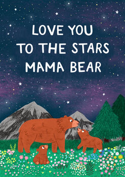 Cute Mothers Day Card From The Kids Mama Bear, 3 of 3
