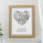 Wedding Anniversary Gifts Personalised Map Location Print, thumbnail 3 of 9