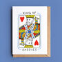 Playing Card King Of Dads, Daddies Or Grandads Card, thumbnail 1 of 4