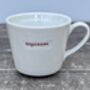 White ‘Espresso’ Mug In Red, thumbnail 1 of 2