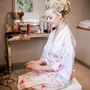 Luxury Pink Floral Personalised Dressing Gown, thumbnail 2 of 6