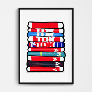 Football Shirt Stack Poster, 7 of 12