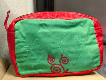 Large Colourful Upcycled Sari Box Pouches, Handmade In India, 8 of 12