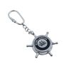 Chrome Ship Wheel Compass Keyring, thumbnail 3 of 7