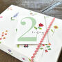 Mini Cross Stitch 2nd Birthday Card, thumbnail 5 of 5