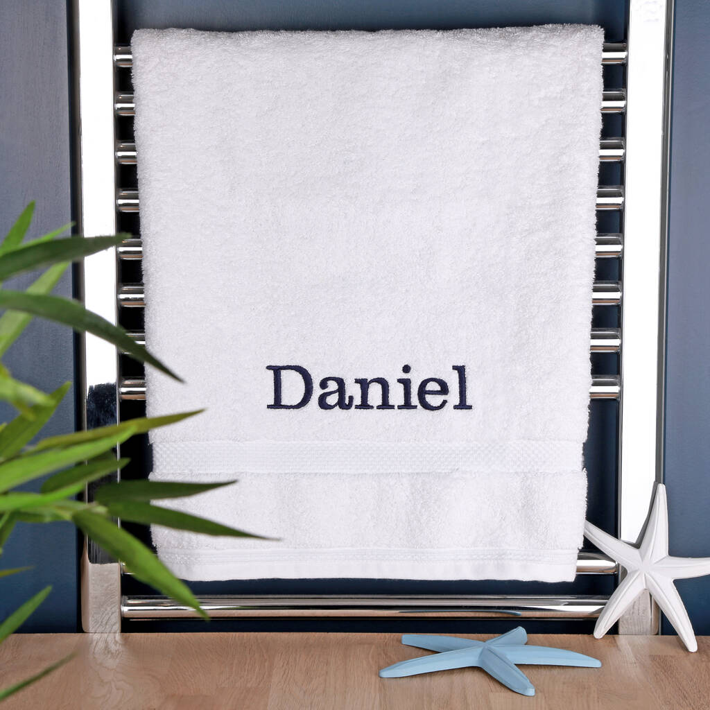 Personalised Boutique Luxury Bath Towel, 1 of 12