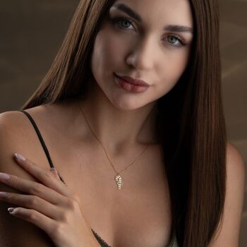 'Sweet Christmas' Candy Cane Birthstone Necklace, 4 of 11