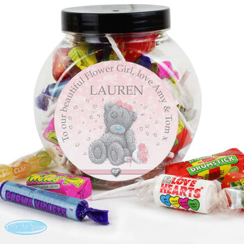 Personalised Me To You Bridesmaid Wedding Sweet Jar, 3 of 3