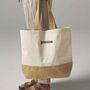 Personalised Jute Shopper Beach Tote Bag, thumbnail 1 of 8