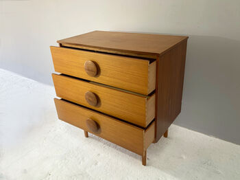 1960’s Mid Century Modern Petite Chest Of Drawers, 6 of 9