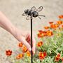 Recycled Metal Bee Garden Stake, thumbnail 8 of 10