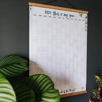 2027 Botanical Wall Planner 'This Is My Year', 10 of 11