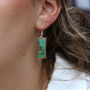 Emerald Reef Drop Earrings, thumbnail 1 of 3