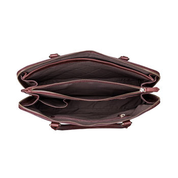 Personalised Luxury Genuine Leather Handbag 'Fiorella', 8 of 12