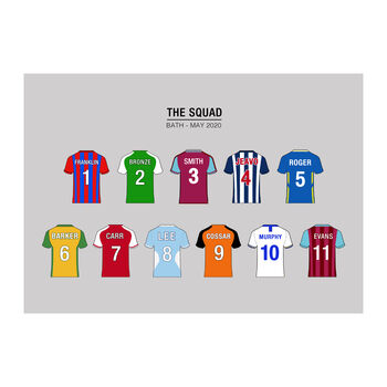 Personalised Football Team Print, 2 of 6