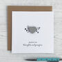 In My Thoughts And Prayers, Sympathy Heart Card, thumbnail 2 of 4