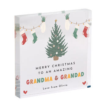 Christmas Tree Acrylic Plaque Gift, 6 of 6