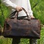 Genuine Leather Weekend Bag In Vintage Look, thumbnail 1 of 12