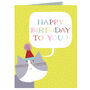 Mini Cat Bubble Birthday Card, thumbnail 2 of 2