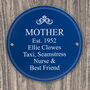 Personalised Blue Heritage Style Plaque Sign, thumbnail 8 of 10