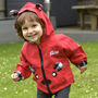 Personalised Bear Plaid Baby Coat, thumbnail 1 of 8