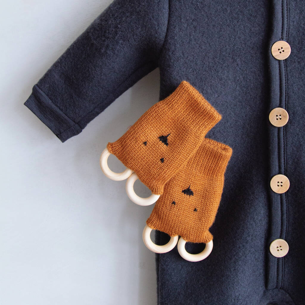 Baby Teething Mittens By Button And Blue