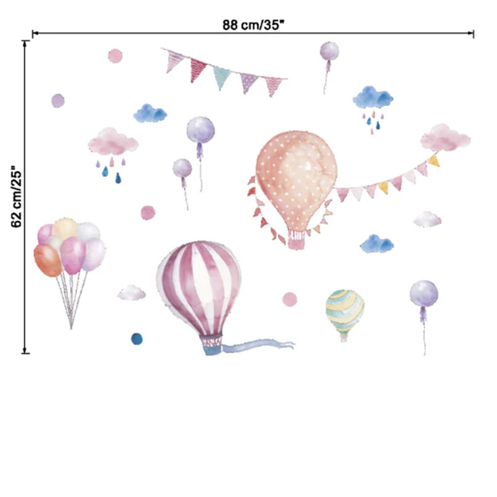 Hot Air Balloon Wall Stickers By Hayley & Co