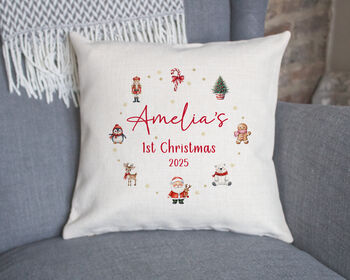 Baby's 1st Christmas Cushion Keepsake, 3 of 4