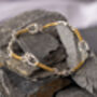 Stirrup Bracelet In 18 Ct Gold On Sterling Silver, thumbnail 3 of 3