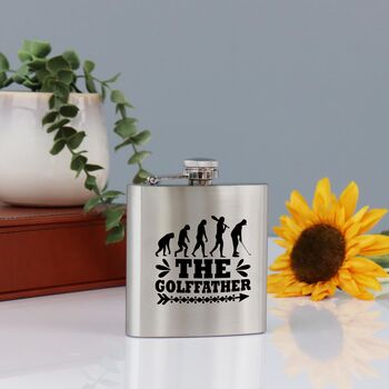 Golf Father Hip Flask, 5 of 6