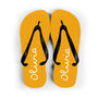 Personalised Yellow Summer Style Flip Flops, thumbnail 6 of 6