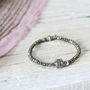 Pyrite And Silver Stretch Bracelet, thumbnail 3 of 12