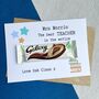 Teacher/Teaching Assistant Thank You Chocolate Card, thumbnail 1 of 4