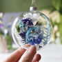 Valentine's Day Floral Glass Bauble Decoration, thumbnail 5 of 5