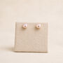 5mm Sterling Silver Pink Pearl Stud Earrings, thumbnail 4 of 9