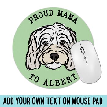 Cavapoo Face Mouse Mat, 3 of 5