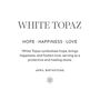April Birthstone White Topaz Sterling Silver Necklace, thumbnail 8 of 11
