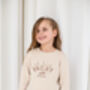 Ladies' And Kid's 'Oh Hey Vacay' Embroidered Sweatshirt Jumpers, thumbnail 6 of 9