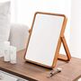 Wooden Vanity Makeup Mirror With Stand, thumbnail 9 of 12