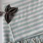 Striped Design Turquoise Hand Towel, thumbnail 3 of 6