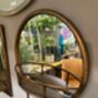 Compact Bronzed Circular Mirror With Shelf, thumbnail 1 of 5