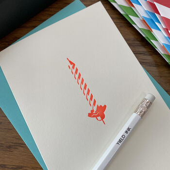 'Birthday Candle' Letterpress Card, 2 of 2