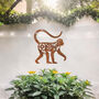 Floral Monkey Metal Wall Art For Garden And Home Decor Gift, thumbnail 1 of 10