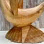 Wooden Dolphin Wine Bottle Holder Hand Carved Dolphin, thumbnail 3 of 7