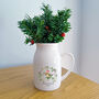 Christmas Hazel Dormouse Flower Jug, thumbnail 2 of 7